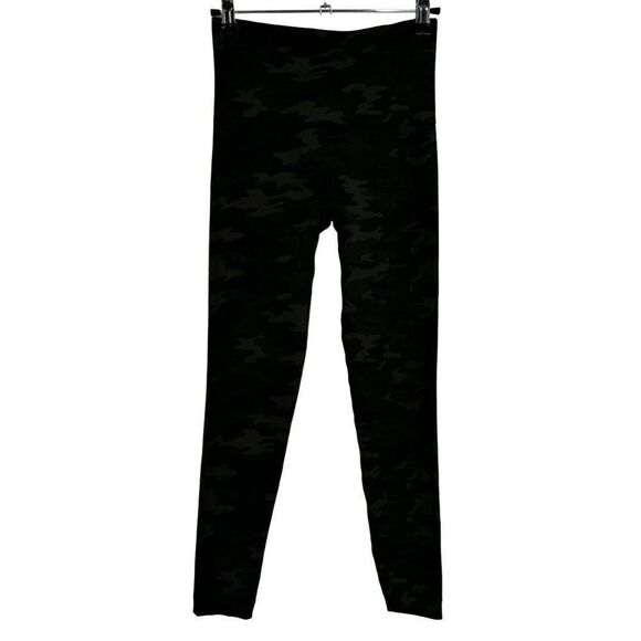 Spanx Camo Seamless Leggings Green/Black Small - Picture 1 of 6
